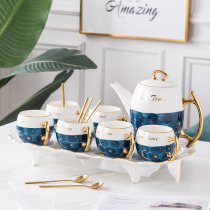 Light luxury style European tea set home living room creative water Cup Kettle Teapot water cup tea cup with Nordic ceramics