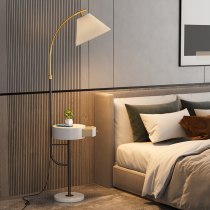 Nordic floor lamp living room bedroom bedside Net red light luxury creative design sense drawer sofa coffee table vertical table lamp