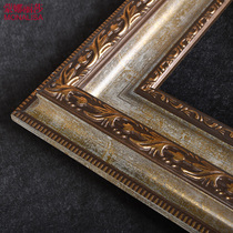 Mona Lisa European retro oil painting frame frame mounting custom any large size 2 open 4K8 open custom hanging wall