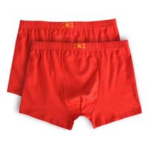 Cotton material flat corner mens underwear Fuhandwriting New Year Cotton Cotton Big Red Pants Head Youth Bottom Pants Large Size Four Corner Pants