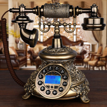 Retro telephone landline home European old antique telephone fixed wireless card rotating living room cable