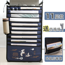 High school student hanging book bag load-bearing class table side shelf waterproof student table hanging bag anti-scratch roll anti-dirty group purchase