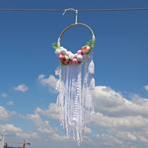 ins Wind girl heart wedding dream catcher wind chimes creative decoration flower dream net pendant dreamcatcher
