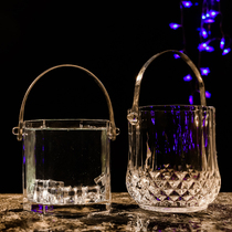 Send ice clip glass insulated Red Wine Beer Ice Bucket home KTV bar size European ice bucket champagne bucket