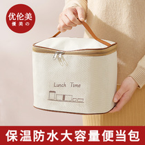 Insulated Dining Box Lunch Box Handbag Handbag for work family refrigerated boxed Cloth Bag Aluminum Foil Thickened Female Waterproof Oil Proof ten thousand