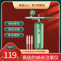 Oxygen Injection Instrument Home Portable Handheld Facial Spray Gun Essence Water Nano Spray Beauty Yard High Pressure Water Replenishing Instrument