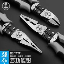 Old Tiger Pincers Sharp Mouth Pliers Multifunction Home Wan Pliers Big Full Electrician Tool Inclined Pliers Industrial Grade Wire Pliers