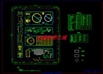 AAO method sewage treatment cad drawing layout process flow structure initial sinking second sinking disinfection pool machine room