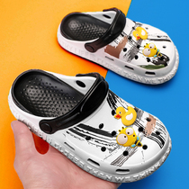 Childrens hole shoes Summer boys cool slippers Girls non-slip wear boys beach shoes Baby children Middle and large children