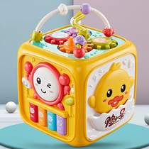 Baby toys children clapping drums hand drums hexagonal puzzle Music 6 months baby early education 1 year old rechargeable