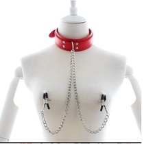 Collar online shop alternative collar metal stainless steel sex products temptation sex breast clip
