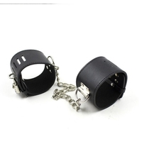 Sex adult products SM props binding hands and feet flirting black with lock tie toy bundled hand buckle skin KW149