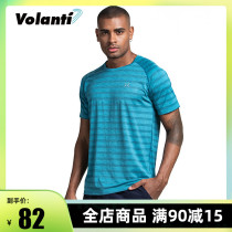 Volandi Volanti Sports Short Sleeve T-shirt Men and Women Quick Dry Basketball Fitness Top Sweat Breathable Training Running