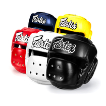 Thai Fairtex boxing helmet full protective adult Sanda boxing head protection Muay Thai training protective gear HG14