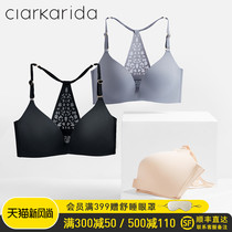  Front buckle underwear womens summer beautiful back without steel rim bra thin small chest gathered adjustment type breast non-marking bra