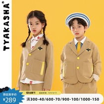 (College Series) TYAKASHAKIDS Takasa Childrens Suit Childrens Suit Childrens Short Coat