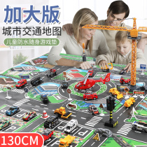Simulation Alloy Small Car Suit Toy Engineering Children Boy Transport Car Park City Model Crane