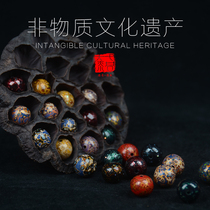 Seven lane big lacquer beads jujube beads old single beads loose beads hand skewers non-heritage cultural traditions handicrafts Chinese style small gifts