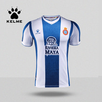 KELME KALME Espanyol 18 19 season new football uniform Wu Lei player version printed word printed number jersey