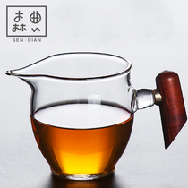 Mori Dian Japanese Glass Road cup tea divider thickened heat-resistant male Cup transparent tea set Single Tea Sea Tea Ware