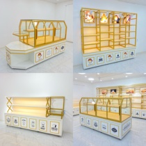 Bakery cabinet custom egg tart pastry display cabinet moving door donut drink display case display rack arc