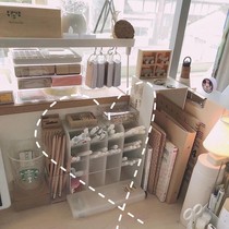 Girls heart screening room ins simple wind desktop storage box creative pen container stationery makeup brush sorting and classification