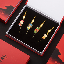 Creative metal bookmarks national quintessence Peking Opera Facebook Q version character pendant bookmark classic Chinese style mini cute students free lettering to send teacher personality Company business gift customization