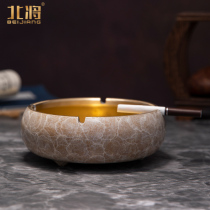 North will light luxury home living room Hall metal copper ashtray Chinese office tea table ornaments creative ashtray