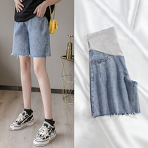 Maternity shorts Summer fashion jeans Spring and summer thin loose wide-leg pants wear five-point pants summer clothes