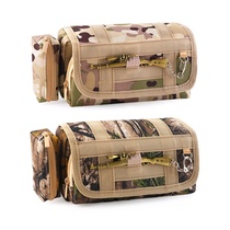 Primary school student pencil bag Boy stationery box Camouflage canvas Childrens multi-functional lightweight large capacity cool pencil box