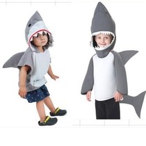 Childrens animal clothes Cartonans Occasional Shark Cos Serve Shark Costume to serve the seafloor world role-playing