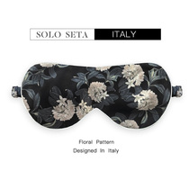Solo seta Italian flower silk eye mask 22 m mulberry silk sleep shade comfortable adjustable