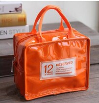 Handicraft paint leather PU picnic bag in waterproof insulation pack insulation bag