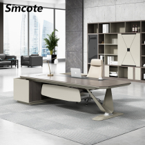 Office boss table Chief desk large class simple modern office furniture atmospheric light luxury General Manager desk