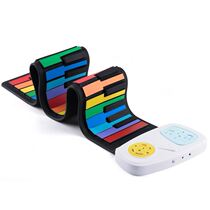 (Flagship store) 49-key color rainbow hand roll piano electronic organ childrens electronic organ childrens musical instrument