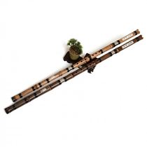 Professional flagship store refined grade eight-hole famous man to make and play Dongxiao Zizhu three-section Flute Musical instrument beginner