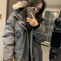 Official flagship store Canada goose down jacket female graphite gray black standard long parker coat coat men