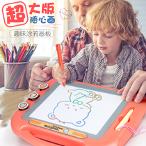 Oversized childrens writing sex painting toy Baby doodle board 1-Toddler 3 Children 12 years old drawing color magnetic black 0 force