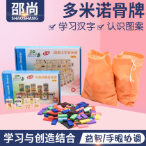 Teaching toys Kindergarten Science District Toy Science Discovery Room Materials Fruit Animals Domino Chinese Characters