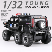 Childrens Day Gift Simulation Alloy 110 Toy Car Large Off-Road Police Car Model Boy Special Police