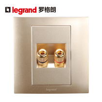TCL Rogrand audio socket panel Shijie Man Gold one double head audio plug two head speaker socket