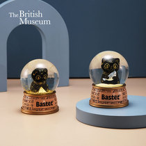 Things × British Museum Gaia Anderson Cat Crystal Ball Ornament Creative Cartoon Cute Night Light