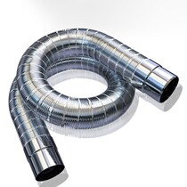 Range Hood pipe smoke exhaust pipe aluminum foil ventilation high temperature resistance long neck exhaust pipe kitchen fume telescopic exhaust pipe