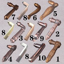 Zinc alloy durable anti-theft door handle mechanical door lock accessories handle big mechanical red ancient thickened live handle handle