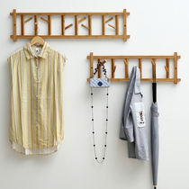 Wall-mounted coat rack Simple wall hanging clothes rack Simple bedroom foyer storage Hanging coat clothing multi-function