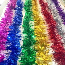 Festival red hair shop decoration encrypted ribbon pull flower bright color bar celebration supplies kindergarten evening party layout