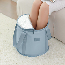Foot bag foldable foot bucket travel portable water basin foot bag heat preservation small basin over calf foot basin