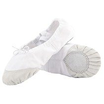 White dance shoes for children and girls soft-bottom practice shoes dancing shoes adult mens cat claw shape classical ballet shoes