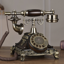 Tiyafi turntable antique European style old telephone retro home fashion creative wired telephone landline
