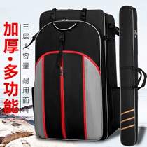 Fishing Backpack Double Shoulder Waterproof Gear Bag Large Full New Portable Fish Rod Bag Thickened Wear Fishing Chair Bag Multifunction